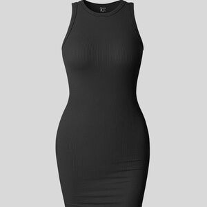 👗 New OQQ Ribbed Bodycon Dress